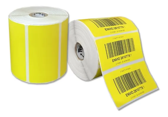 Etiqueta Térmica Amarilla 4x2 (102x51 Mm)