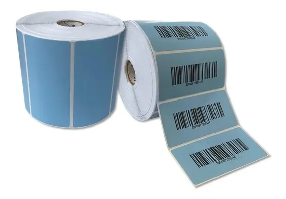 Etiqueta Térmica Azul 4x2 (102x51 Mm)