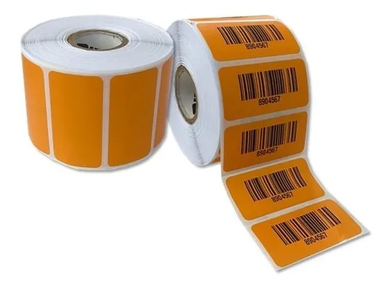 Etiqueta Térmica Naranja Claro 2x1 (51x25 Mm)