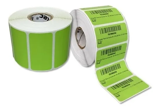 Etiqueta Térmica Verde 2x1 (51x25 Mm)